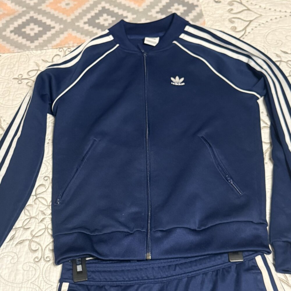adidas Track Set Women’s XS Blue Top DV2633 + Tiro Pants DT5984